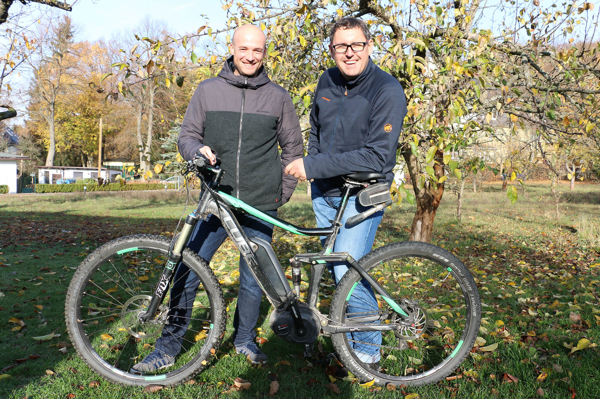 Foto: Carsten Lohse mit Brakstuff-Gründer Torsten Guba.